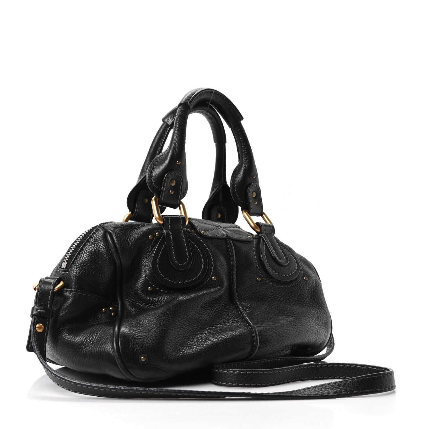 Chloe Calfskin Small Paddington Satchel Black 3 of 10