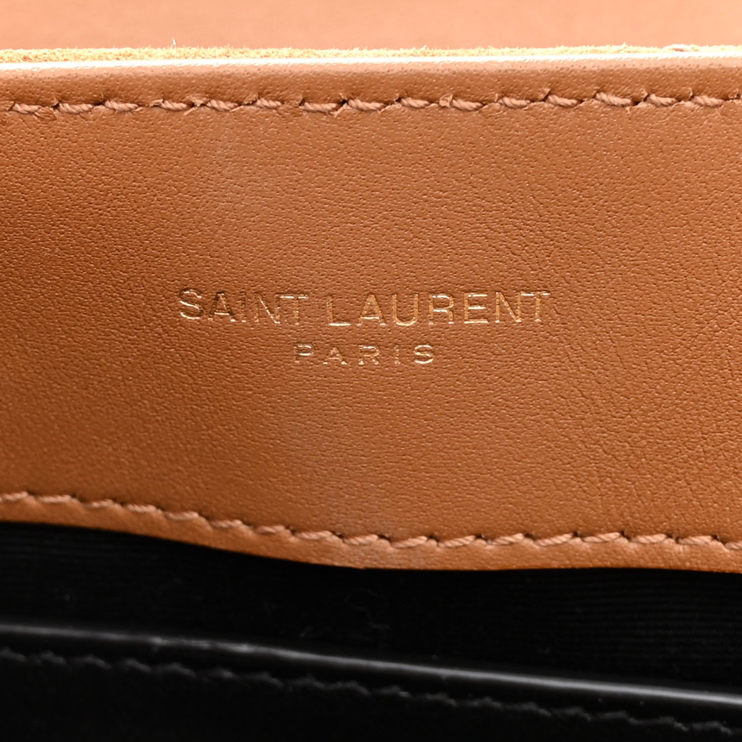 Saint Laurent Suede Calfskin Y Quilted Monogram Small Loulou Chain Satchel Cinnamon 7 of 10