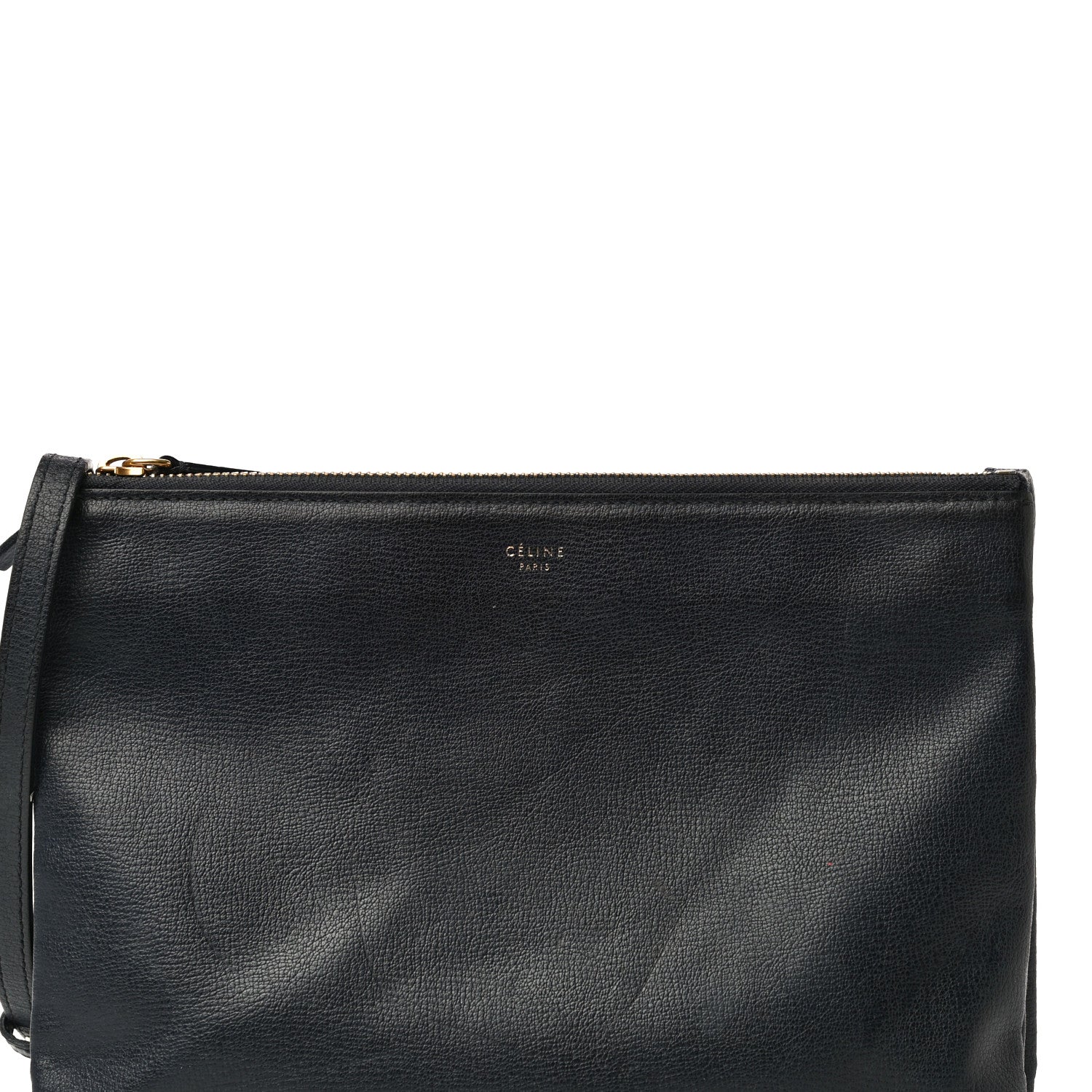 Celine Goatskin Large Trio Crossbody Bag Dark Blue 7 of 20