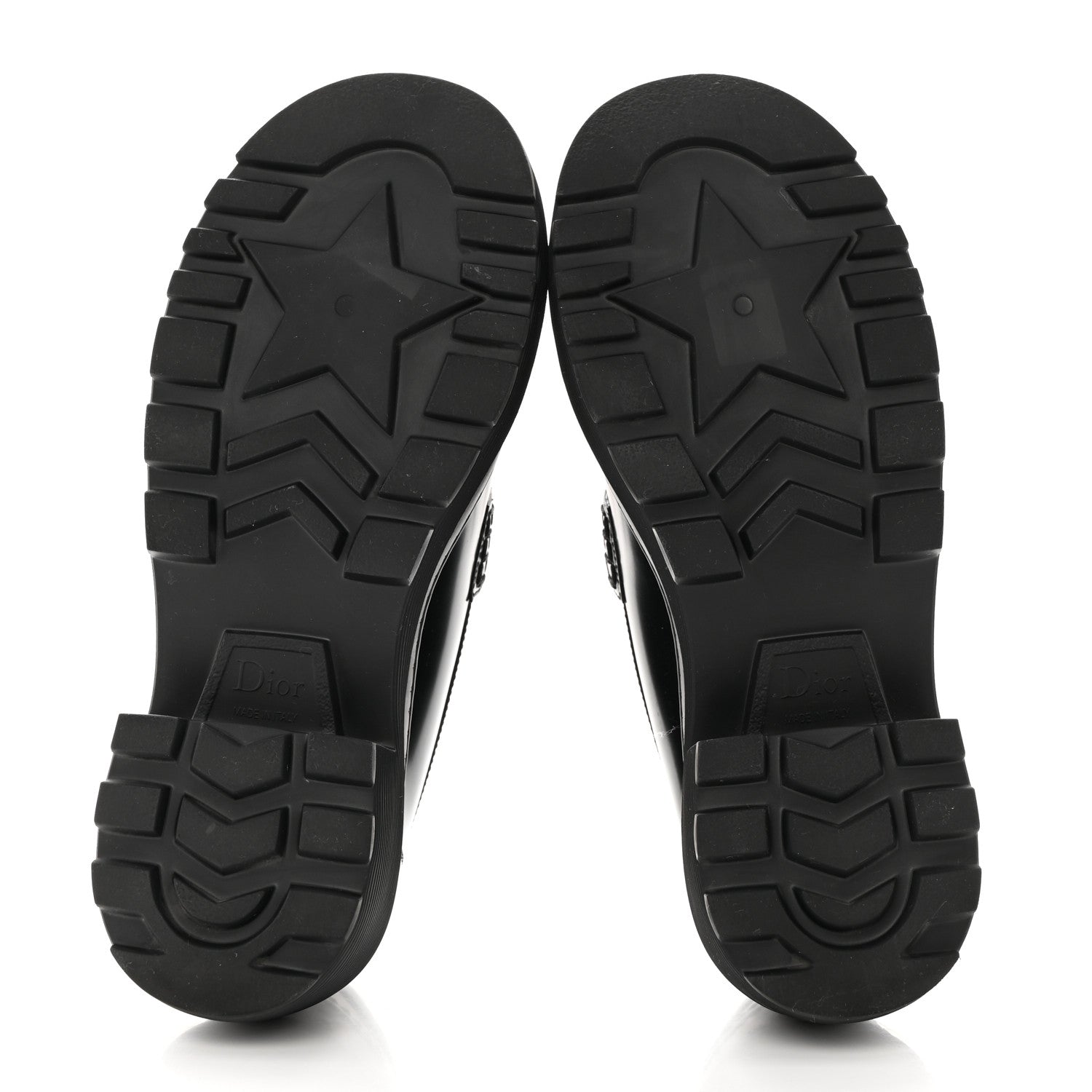 Christian Dior Brushed Calfskin Dior Code Lug Sole 15mm Loafers 38 Black 5 of 9