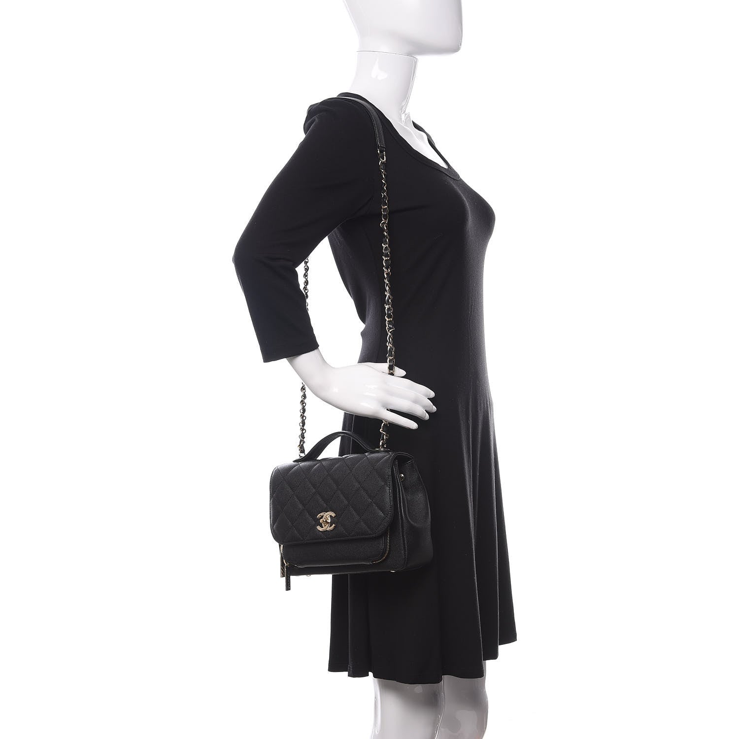 Chanel Caviar Quilted Medium Business Affinity Flap Black 2 of 11