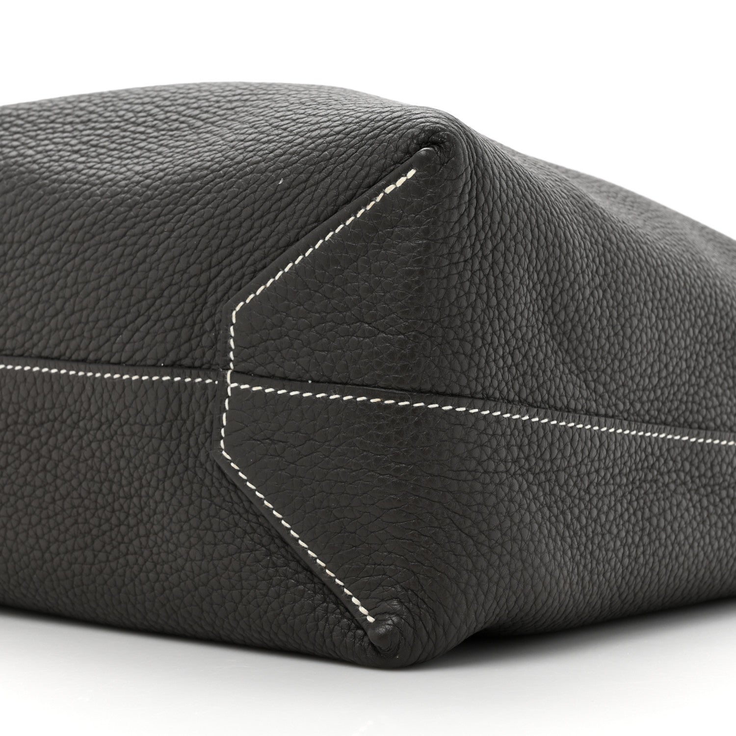 Hermes Taurillon Clemence Double Sens 36 Reversible Tote Graphite Bleu Electrique 13 of 15