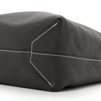 Hermes Taurillon Clemence Double Sens 36 Reversible Tote Graphite Bleu Electrique 13 of 15