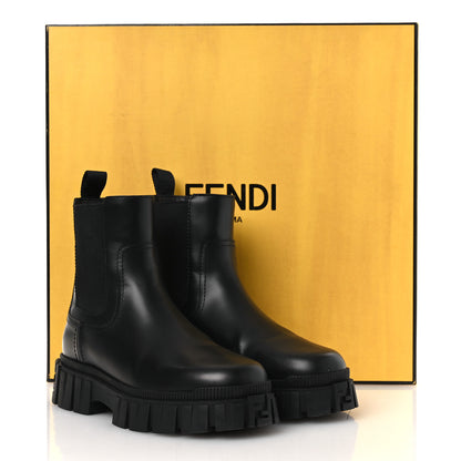 Fendi Calfskin Rubber Fendi Force Chelsea Boots 36 Black 11 of 11