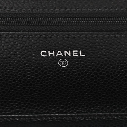Chanel Caviar Quilted Wallet On Chain WOC Black 6 of 12