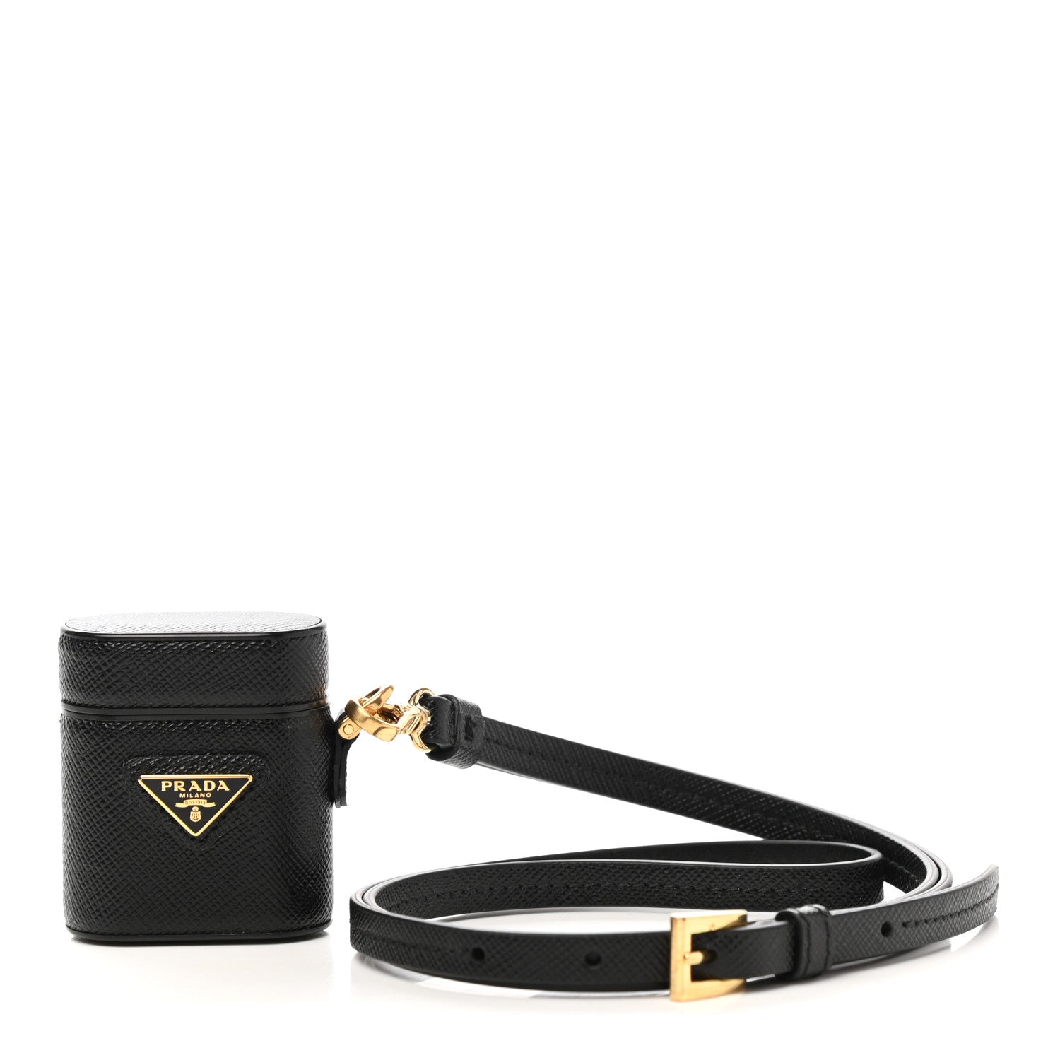 Prada Saffiano Metal iPhone Airpods Case Black 1 of 6