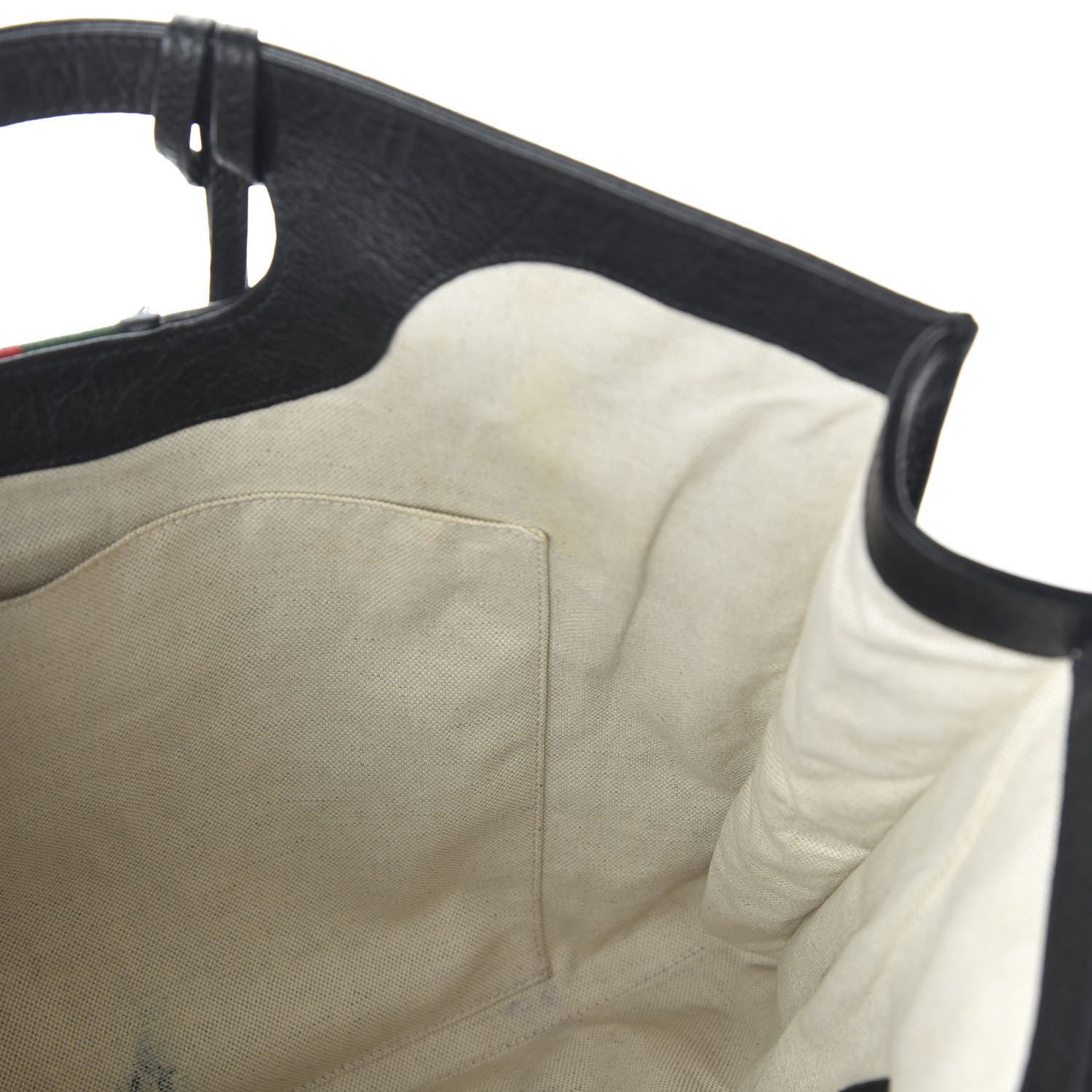 Gucci Calfskin Web Padlock Tote Black 6 of 11