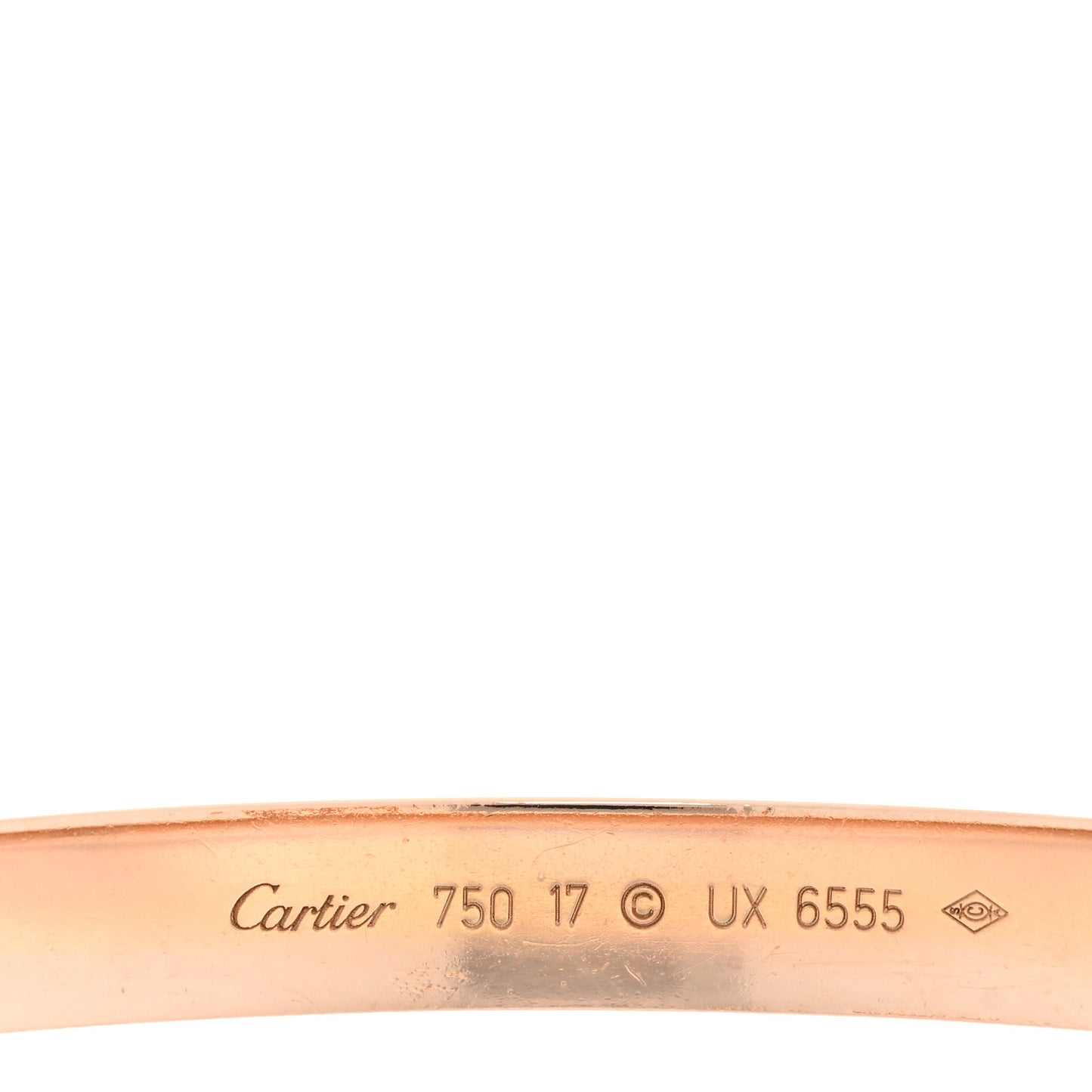 18K Pink Gold LOVE Bracelet 17