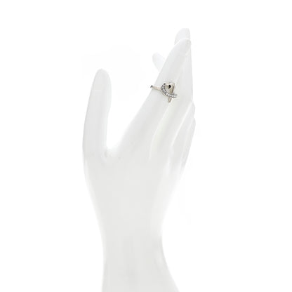 Tiffany 18K White Gold Diamond Paloma Picasso Loving Heart Ring 49 5 4 of 10