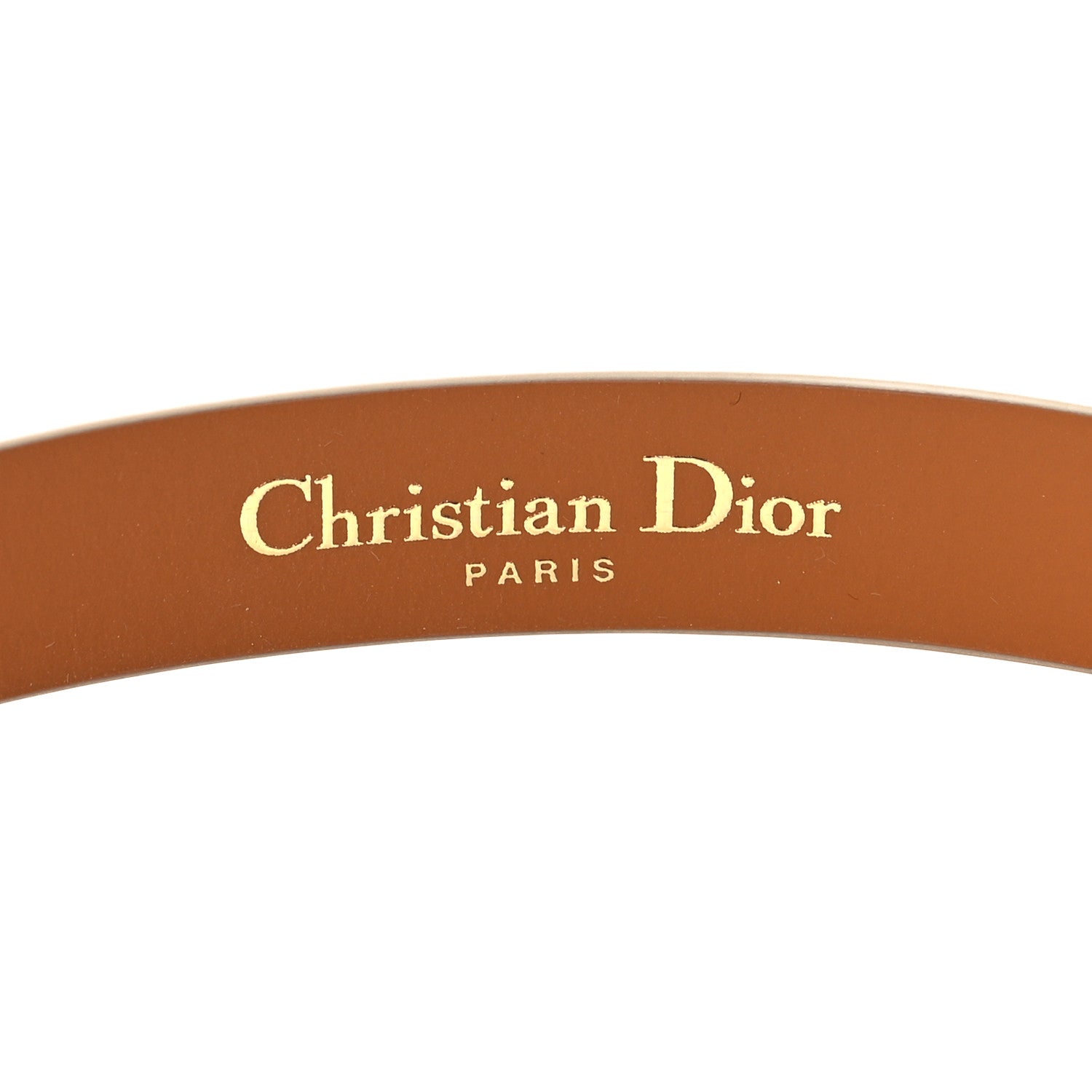 Christian Dior Calfskin 30 Montaigne Double Bracelet M Beige 4 of 5