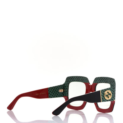 Gucci Snakeskin Acetate Square Sunglasses GG0484S Multicolor 4 of 8