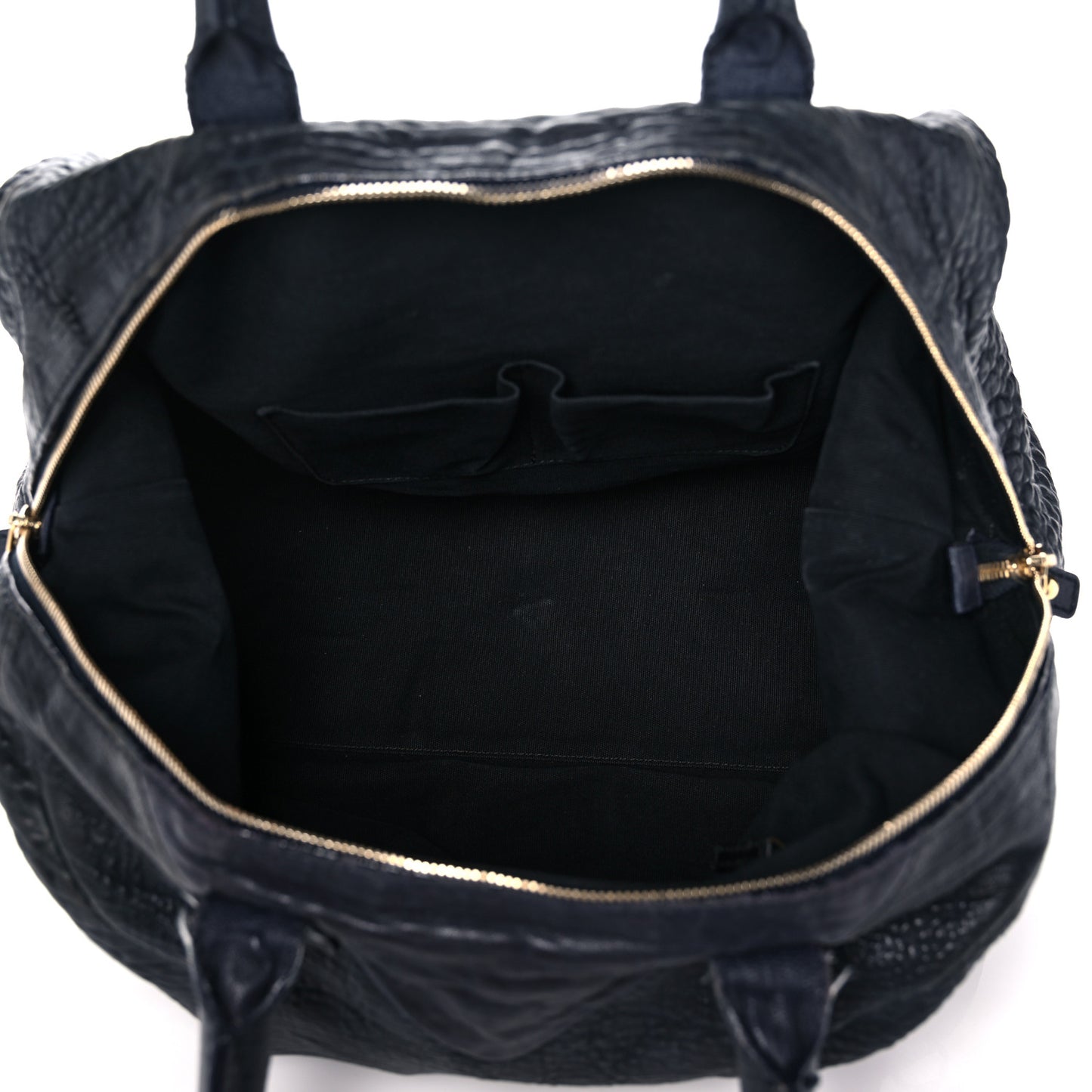 Pebbled Lambskin Medium Easy Sac Black