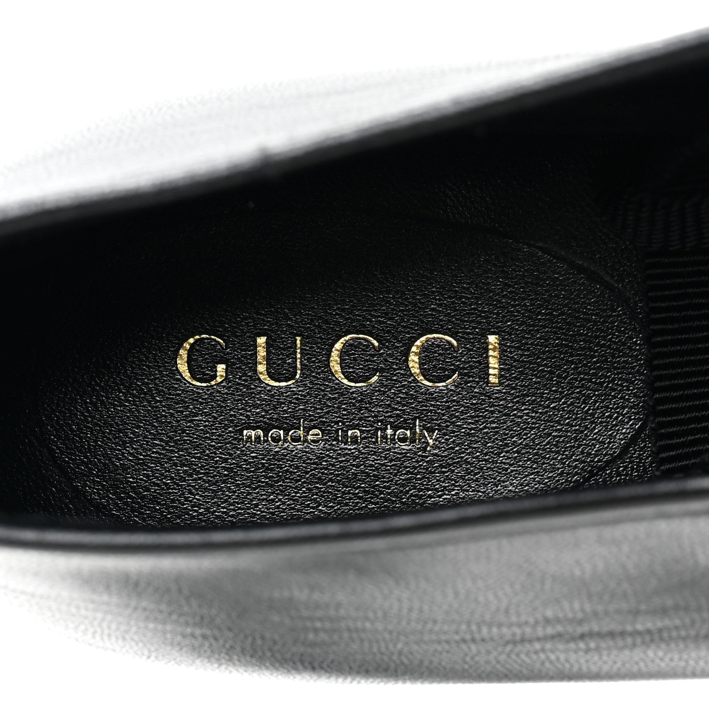 Malaga Kid Snakeskin Interlocking G Ballet Flats 38 Black