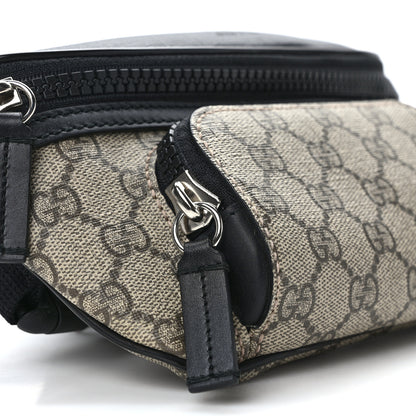 Gucci GG Supreme Monogram Belt Bag Black 9 of 12
