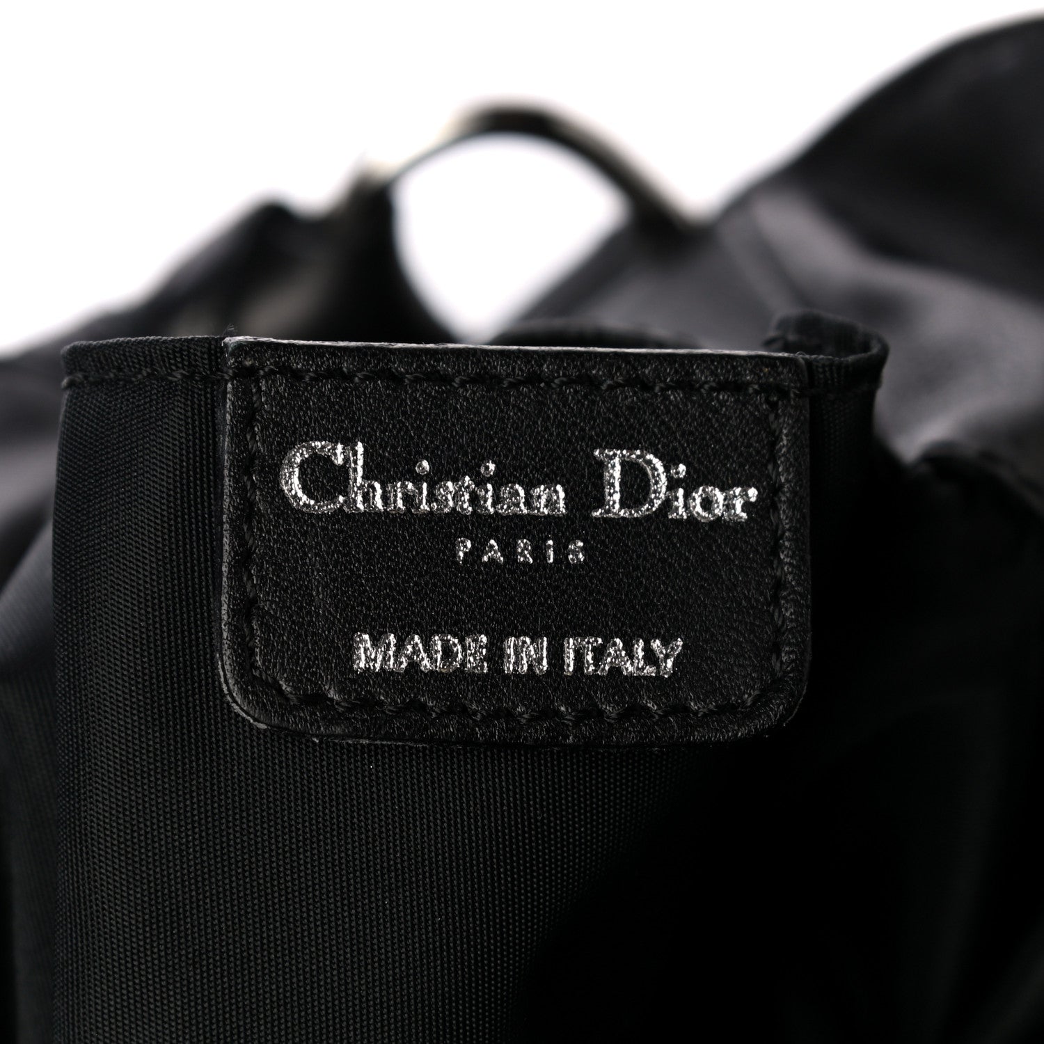 Christian Dior Nylon Monogram Lovely Hobo Black 6 of 11