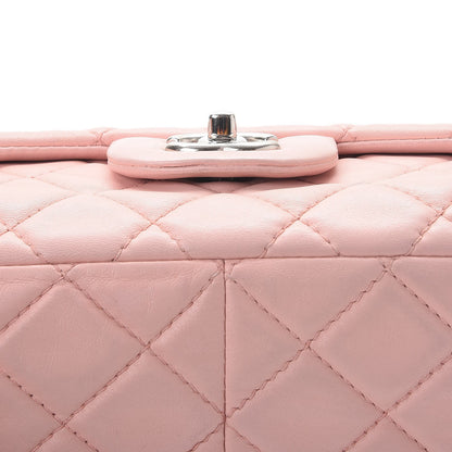 Chanel Lambskin Quilted Jumbo Single Flap Light Pink 11 of 13