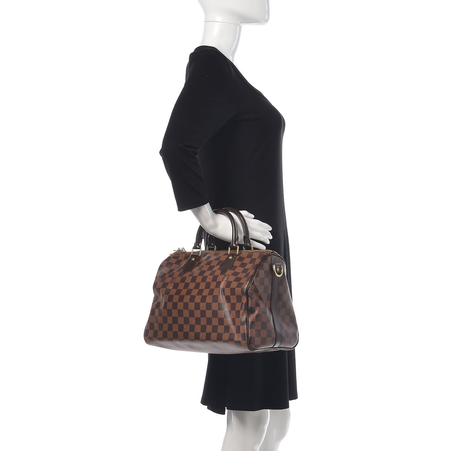 Louis Vuitton Damier Ebene Speedy Bandouliere 30 3 of 13