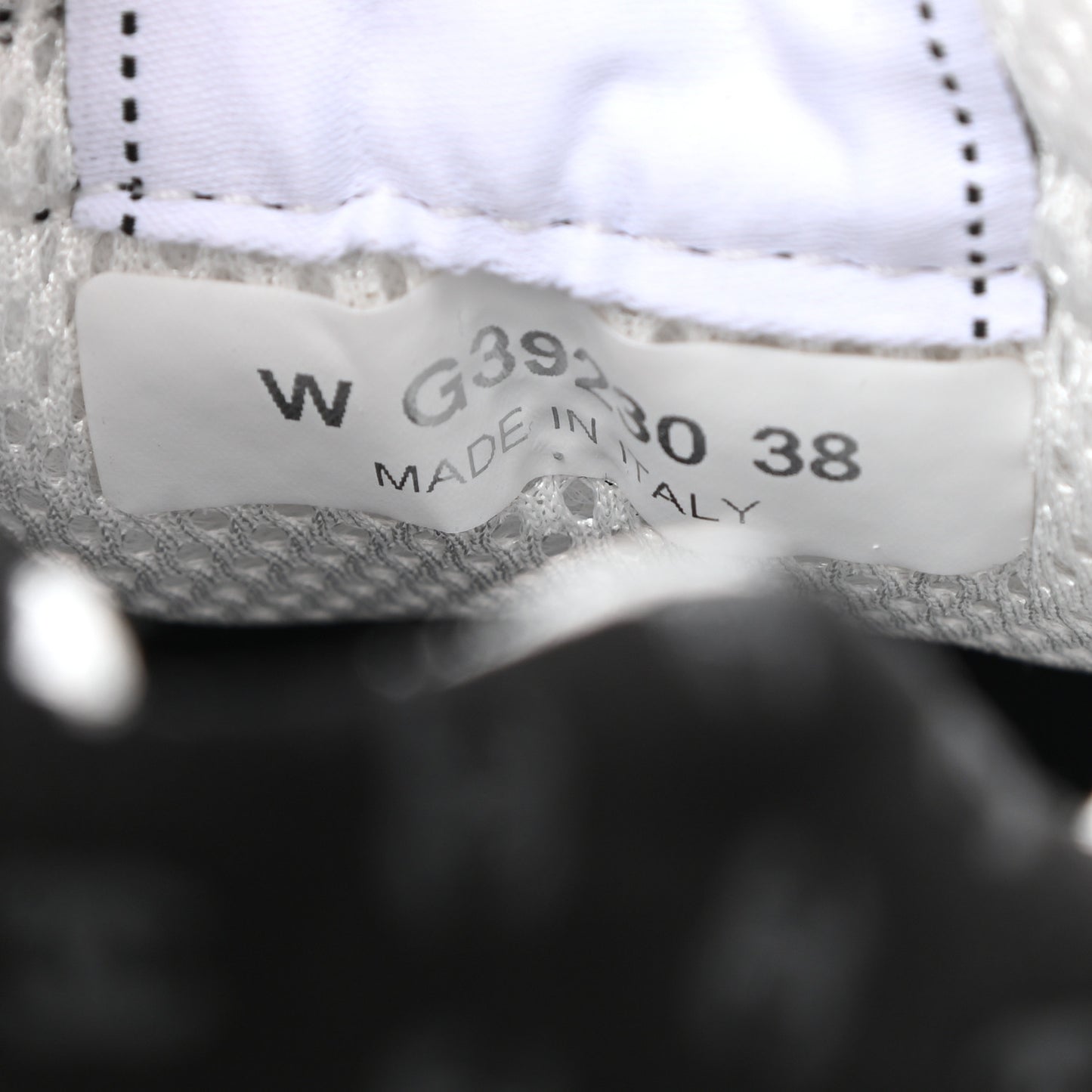 Printed Suede Calfskin Womens Sneakers 38 Black White