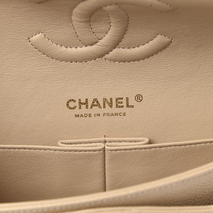 Chanel Caviar Quilted Medium Double Flap Light Beige 6 of 10