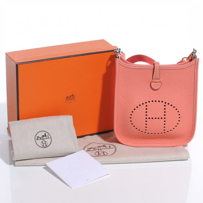 Hermes Taurillon Clemence Evelyne TPM Crevette 5 of 8