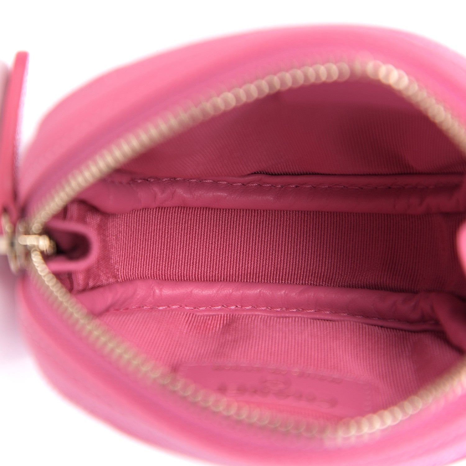 Chanel Caviar Quilted Zip Around Classic Coin Purse Pink 4 of 6