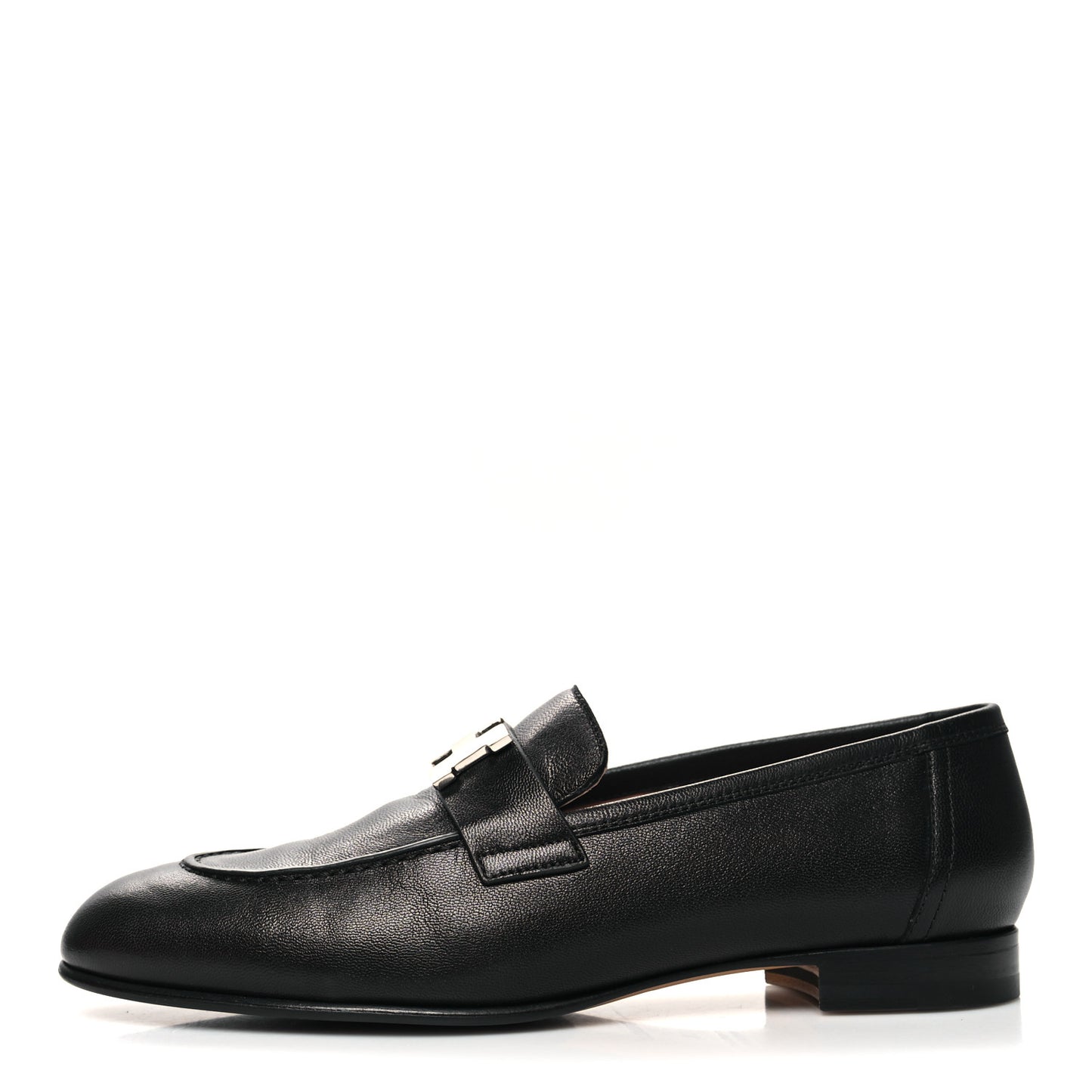 Goatskin Womens Paris Loafers 38 Black