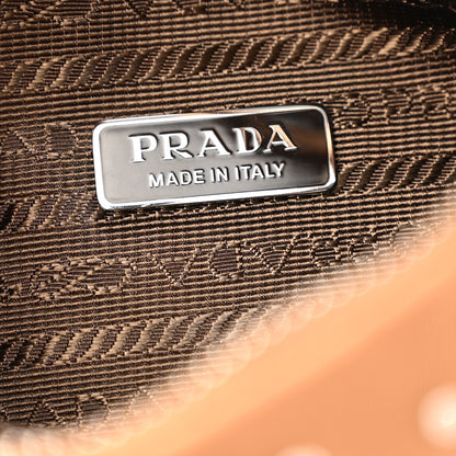 Prada Tessuto Nylon Studded Mini Re-Edition Bag Brandy 6 of 11