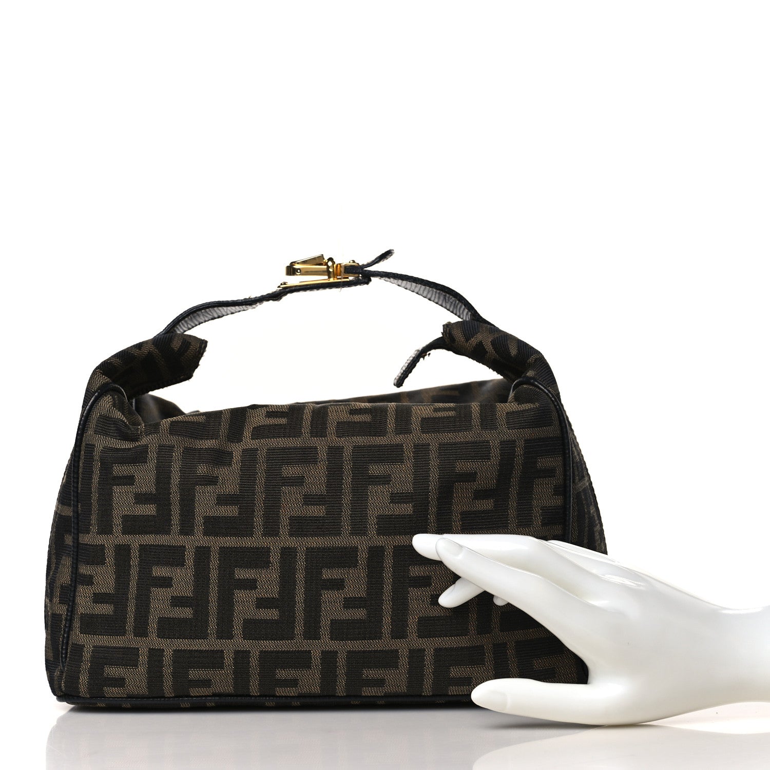 Fendi Zucca Large Cosmetic Bag Tobacco 2 of 8
