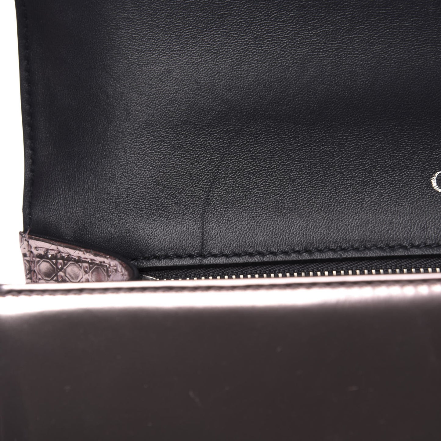 Metallic Patent Micro-Cannage Medium Diorama Flap Bag Hyper Pink