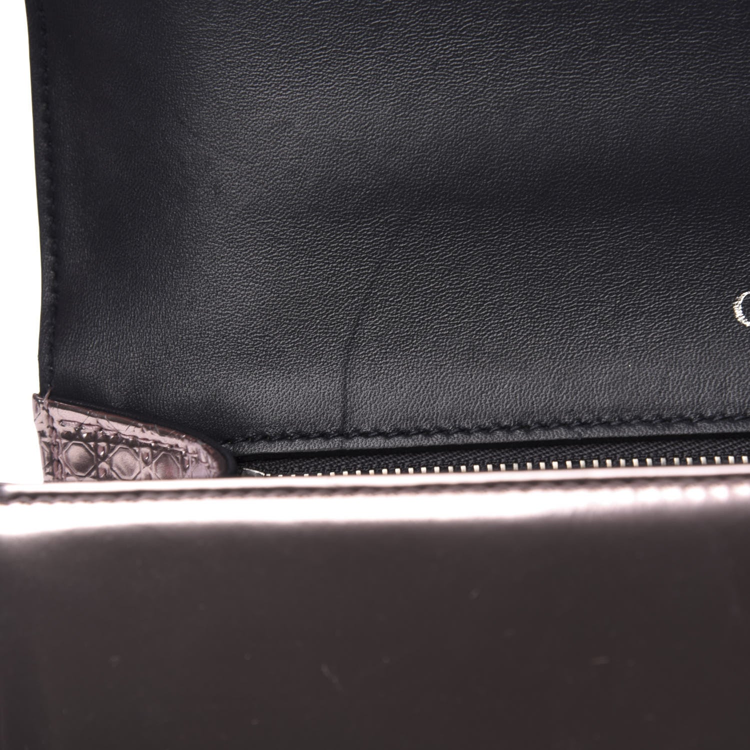 Christian Dior Metallic Patent Micro-Cannage Medium Diorama Flap Bag Hyper Pink 8 of 12