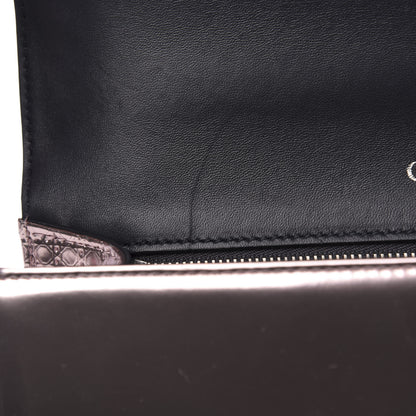 Christian Dior Metallic Patent Micro-Cannage Medium Diorama Flap Bag Hyper Pink 8 of 12