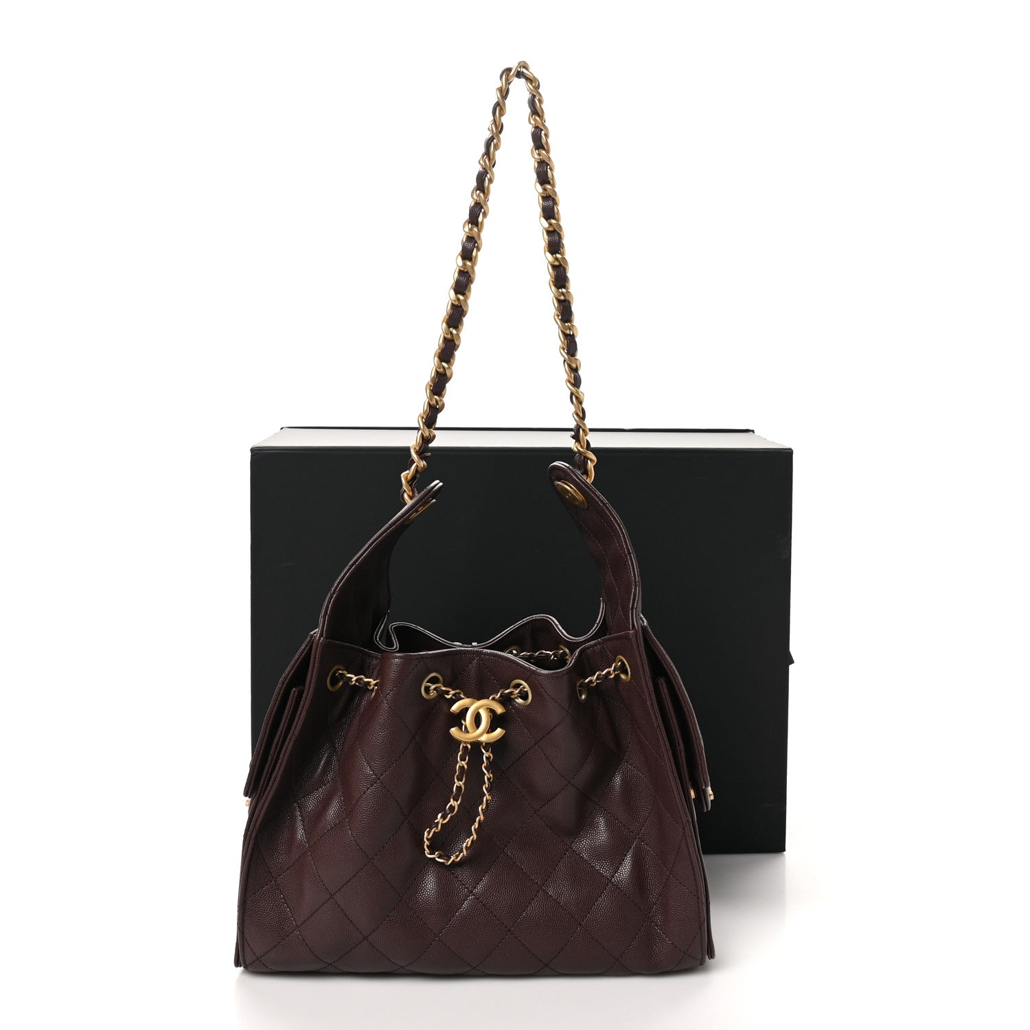 Chanel Caviar Quilted Small Chanel 25 Handbag Dark Brown 11 of 11