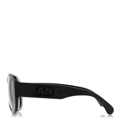 Chanel Resin Sunglasses 5423-B Black 3 of 8