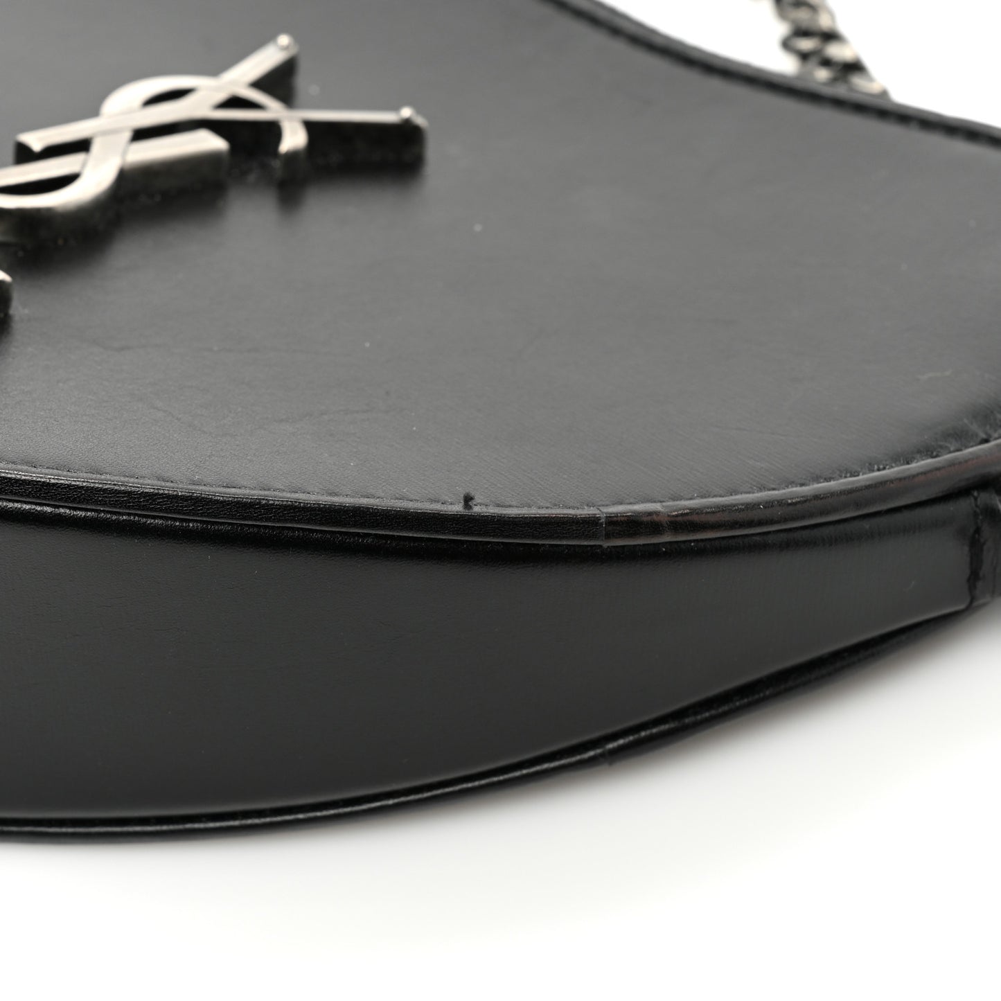 Calfskin Small Monogram Love Shoulder Bag Black
