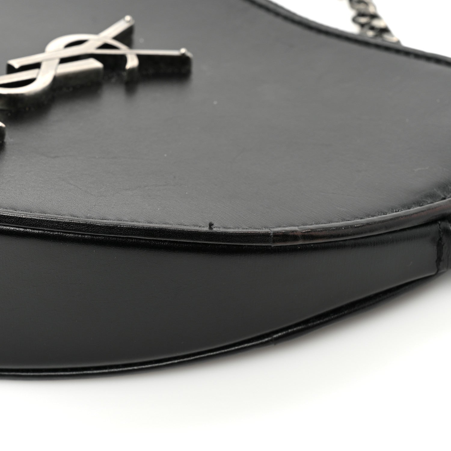 Saint Laurent Calfskin Small Monogram Love Shoulder Bag Black 13 of 17