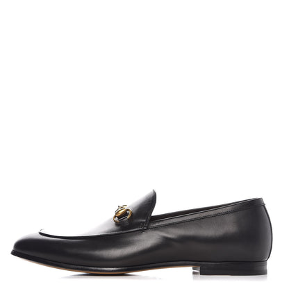 Gucci Calfskin Horsebit Mens Jordaan Loafers 8 Black 1 of 9