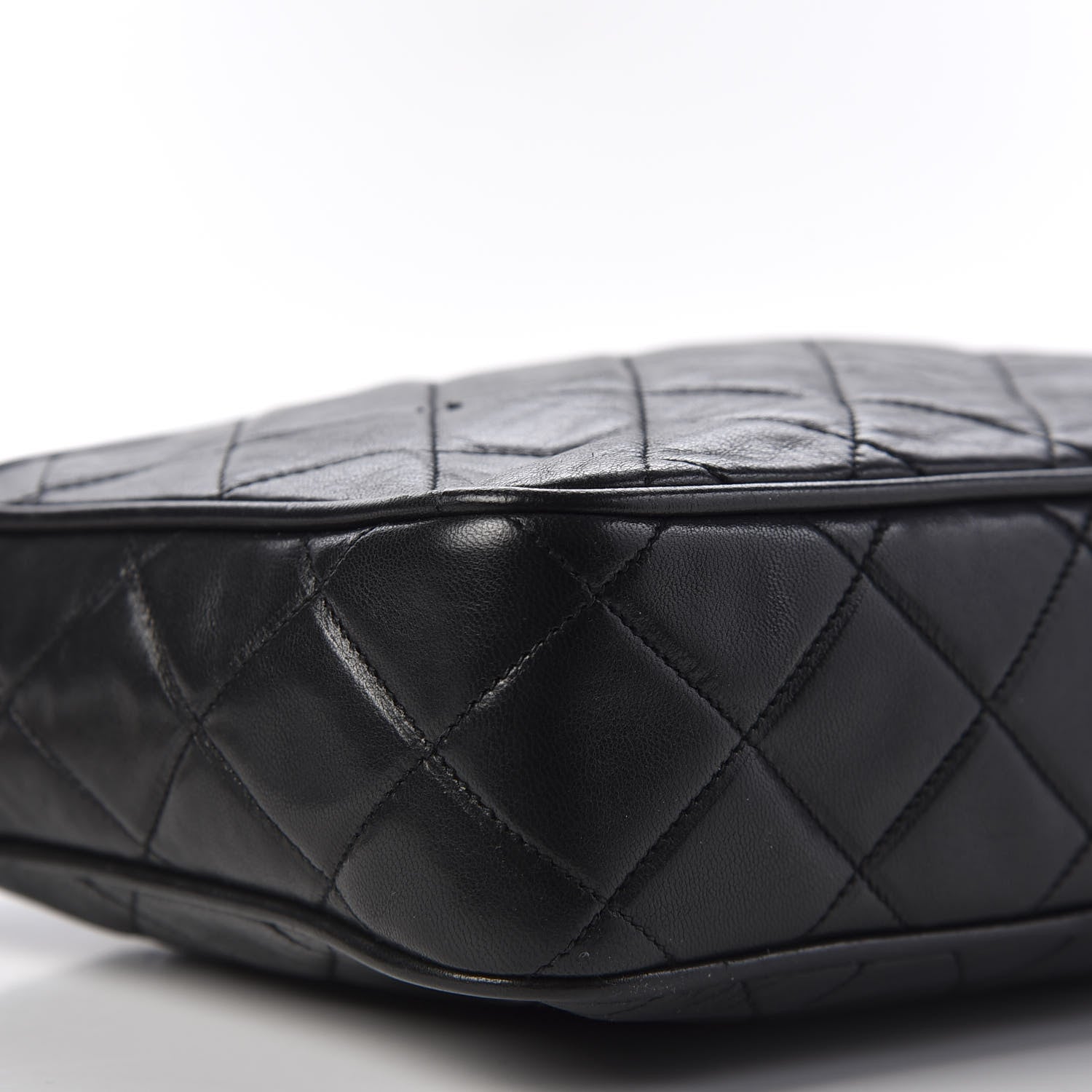 Chanel Lambskin Quilted CC Tassel Camera Case Black 5 of 12