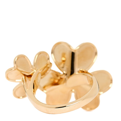 Van Cleef & Arpels 18K Yellow Gold Diamond Frivole Between The Finger Ring 51 5.75 4 of 6