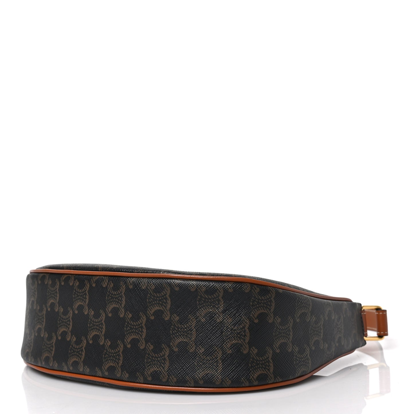 Triomphe Canvas Calfskin Ava Shoulder Bag Tan