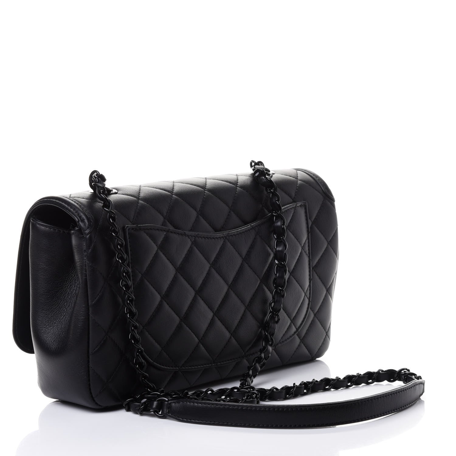 Chanel Calfskin Quilted Medium CC Filigree Flap Black 2 of 4