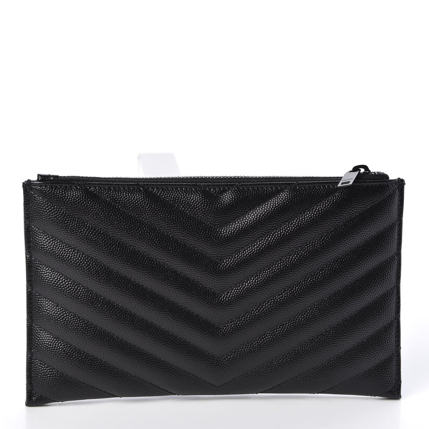 Grain De Poudre Chevron Monogram Bill Pouch Black