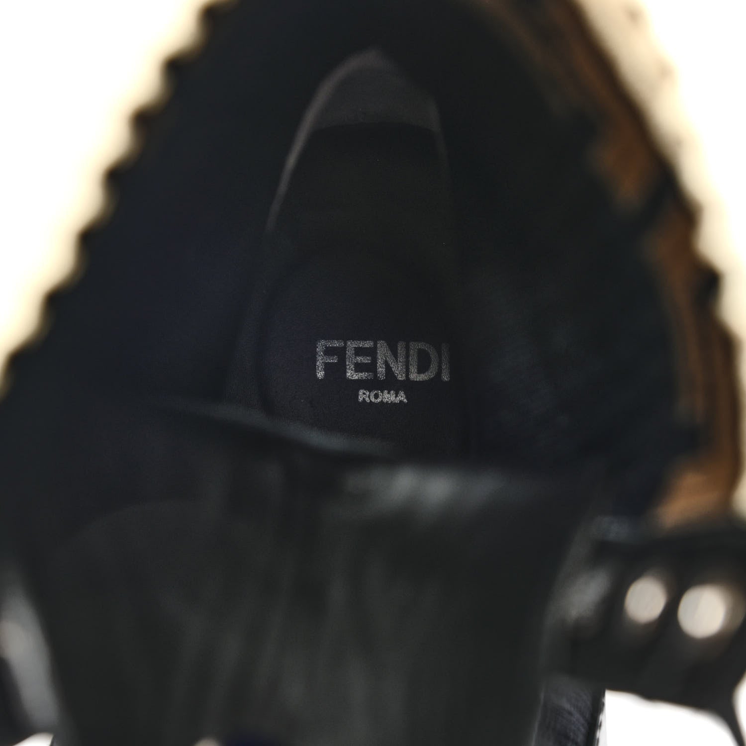 Fendi Calfskin Stretch Fabric Rockoko Biker Boots 38.5 Tobacco Black Marino 6 of 10