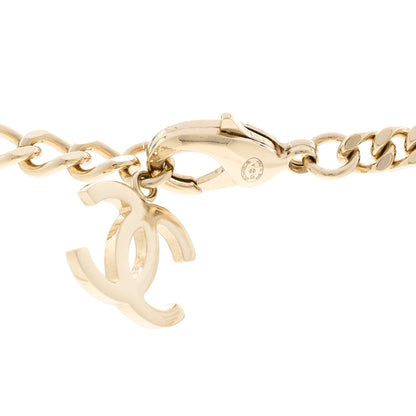 Chanel Crystal Chain CC Link Choker Gold Silver 5 of 6