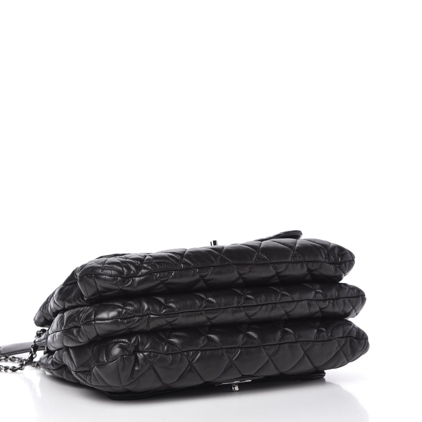 Lambskin Quilted Chanel 3 Maxi Flap Bag Black