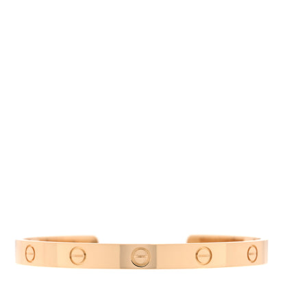 Cartier 18K Yellow Gold LOVE Cuff Bracelet 19 1 of 4