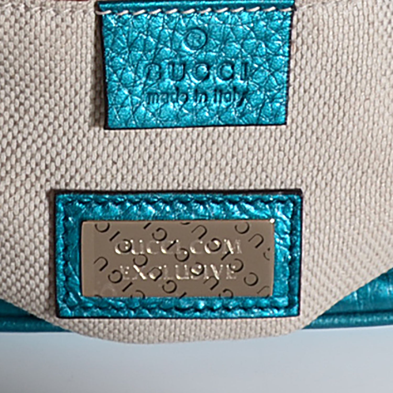 Gucci Metallic Cellarius Calfskin Small Soho Disco Bag Deep Cobalt 6 of 7