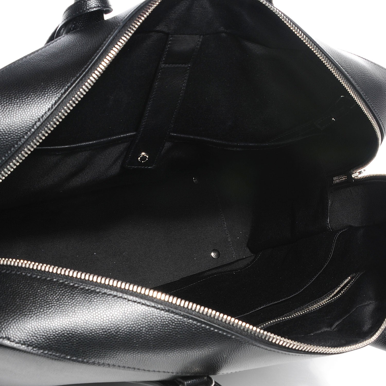 Saint Laurent Grain de Poudre Classic Museum Large Briefcase Black 5 of 9