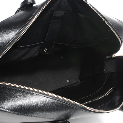 Saint Laurent Grain de Poudre Classic Museum Large Briefcase Black 5 of 9