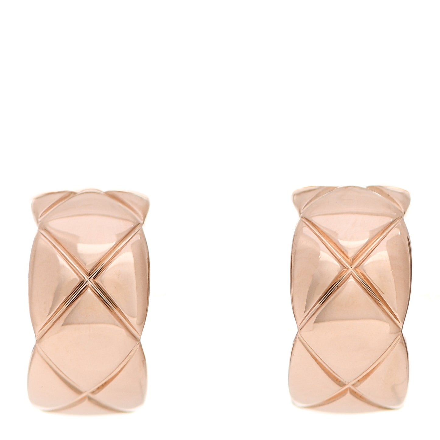 18K Beige Gold Coco Crush Hoop Earrings