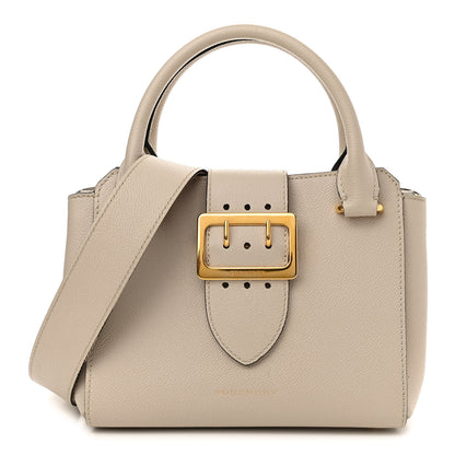 Burberry Soft Grain Calfskin Small Buckle Tote Limestone 1 of 14